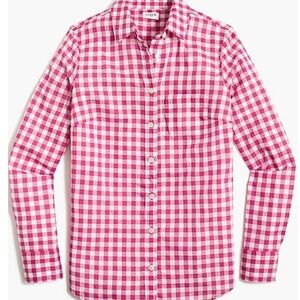 J. Crew Gingham Lightweight Cotton Top